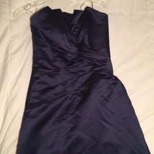 Belsoie bridesmaid dress-navy blue
